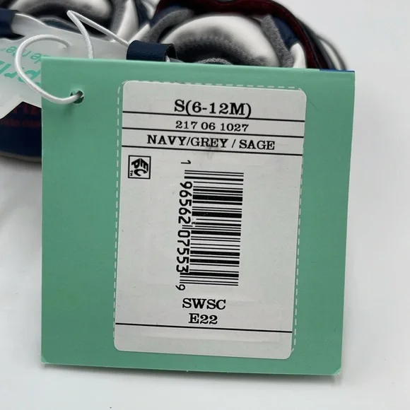 NWT Surprize by Stride Rite Infant Baby Boys Sneakers - Size 6-12M - White/Blue - Picture 7 of 11